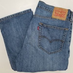Levis 505 Jeans Size 34 x 32 Mens Zip Up Stretch